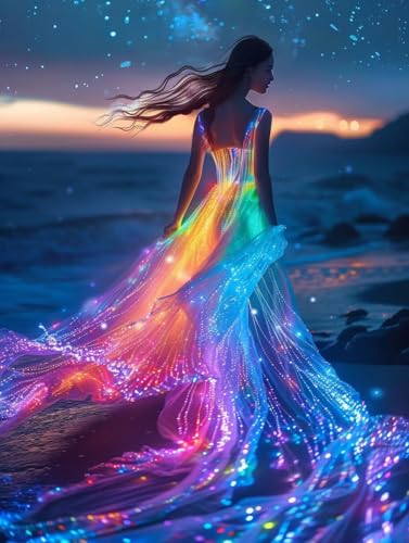 Diamond Painting Adulte 5D Kit Complet robe de mariée 35x50cm Mosaïque