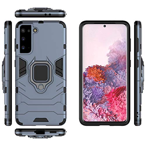 Celular Capa para Samsung Galaxy S21 Capa protetora dupla de silicone à prova de choque + suporte de