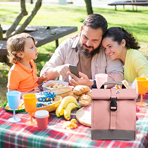 Sunny Bird Insulated Lunch Bag Pink Lunch Box Small Cooler Bag For Women, Girls, Adults And Teens (Pink) #TOP6