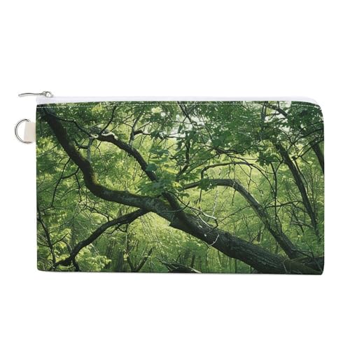 GPFVSJW An Ancient Swamp Canvas Wallet, Large Capacity Handbag Long Wallet Bi-Fold Wallet Change Purse Rfid Blocking Credit Card Holder Wallet for Women Men