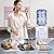 Water Cooler Dispenser for 3 or 5 Gallon Top Loading Hot/Cold Water Cooler Dispenser with Child Safety Lock & Storage Cabinet for Kitchens, Indoor Home Office Use White