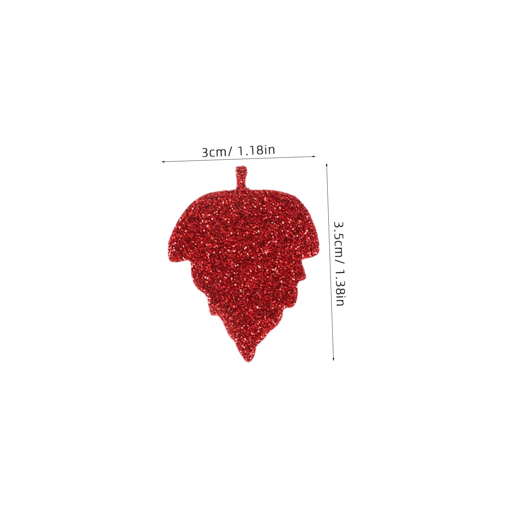 2500 Stk künstliche Herbstahornblätter Herbstfest Dekoration Herbstlaubdekorationen glitzernde Ahornblätter Gefälschte Herbstblätterdekorationen hochzeit deko pflanzen Schaum Abaodam