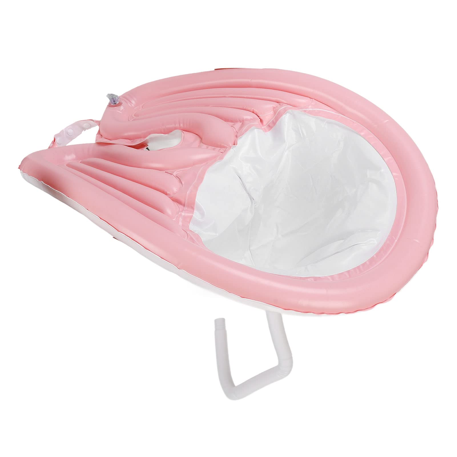 KIMISS Cuenco Inflable para champú - Fregadero Portátil para Lavar el Cabello con Manguera de Drenaje Desmontable para el Cuidado del Cabello en la Cama - Fácil de Usar, Liviano e Ideal para