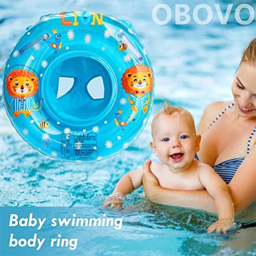 Baby Swimming Ring Float, Inflatable Swimming Ring with Seat Baby Neck Float Ring for 3-36 Months Toddlers Kids Children