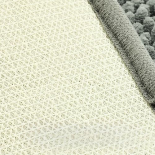 Mateju Bath Mat Non Slip Washable, Chenille Soft Comfortable Bathroom Mat Super Absorbent Fluffy Bathmat for Bathroom, Shower and Tub Toilet (AA8775 Hot Pink,50 * 80cm) - Image 3