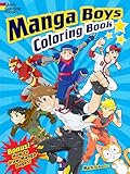 Manga Boys Coloring Book (Dover Coloring Books)