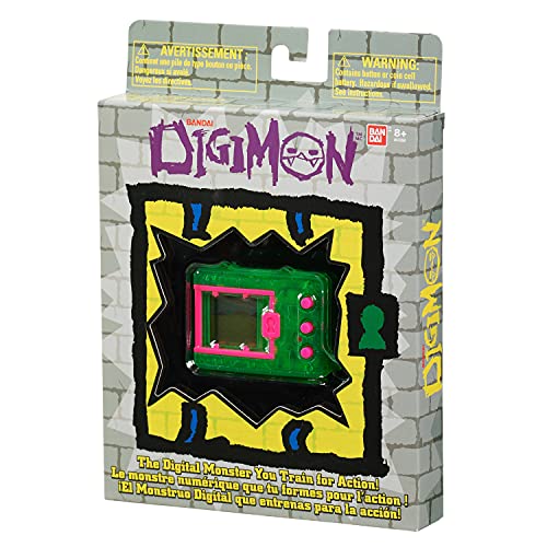 Digimon Bandai Original Digivice Virtual Pet Monster - Translucent Neon Green