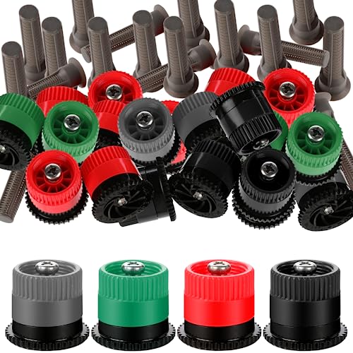 Replacement Pop up Rainbird Sprinkler Heads, 16PCS Adjustable Sprinkler Nozzle Variable Arc Nozzle Irrigation Drippers Sprinklers 9.8 Feet Compatible with Hunter, Orbit Pop-up Sprinklers, (10 Van)
