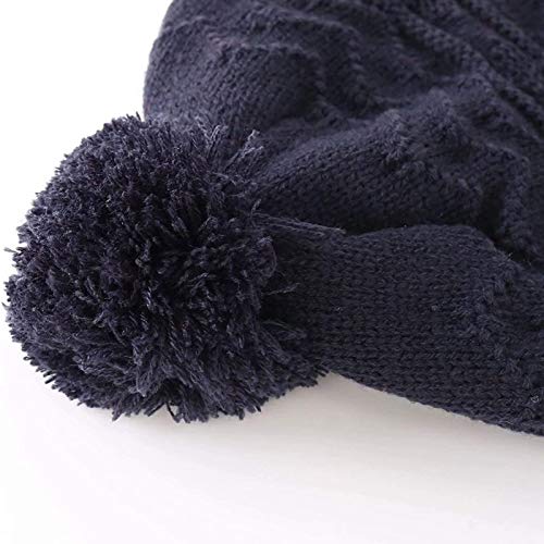 Image of Kids Winter Beanie Hat Mittens Set Warm Fleece Hat Baby Toddler Knitted Hat & Gloves for Boys, Girls