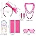 ONUPGO 80s Costumes for Women, Women's Neon Accessories Fancy Dress 80's Outfit Earrings Fishnet Gloves Necklace for 80s Retro Party Prom