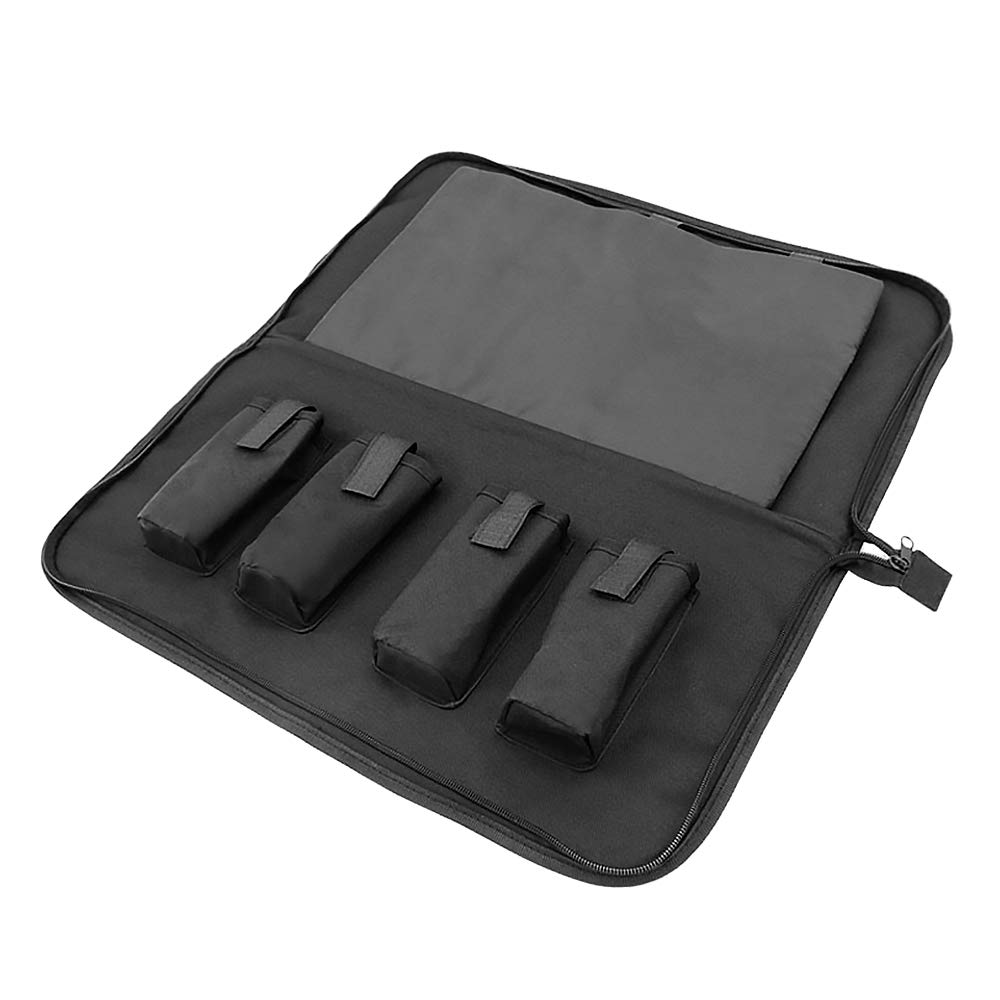 plplaaoo Professionelle Fischereibissenalarme mit LED -Alarmen Einstellbarer Ton Volumenempfindlichkeit Aluminium Legierung Banksticks Wasserschutzmittel Oxford Bag für den Nachtfischtag