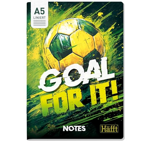 Häfft paper&you® Notizheft A5 liniert 'Goal for It'