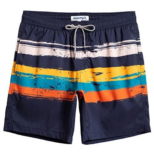 Image of maamgic Mens Swim Trunks Quick Dry Swim Shorts with Mesh Lining Funny Swimwear Bathing Suits 7inch