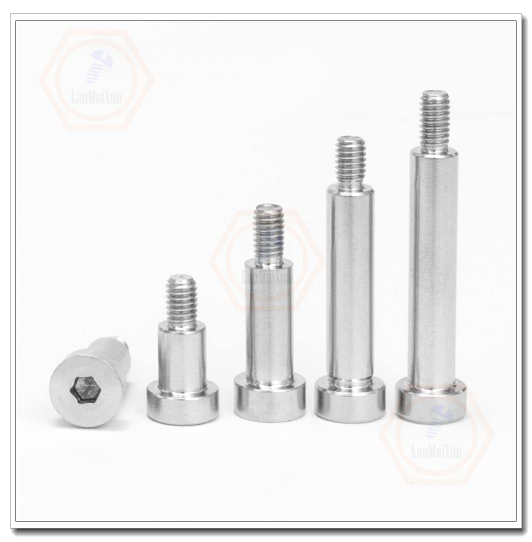 φ10mm×M8×30mm-2 pezzi116 / 5,000 翻译结果 Bulloni con esagono incassato in acciaio inossidabile 304,10mm Diametro spalla,30mm di lunghezza della spalla, dimensione del filoM8-1.25mm