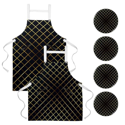 Tablier de cuisine lot de 2 pour restaurant bistrot et bar