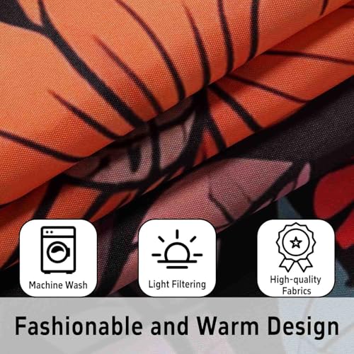 Image of Boho Kitchen Curtains 3 Piece Set Tier Valance Window Decor