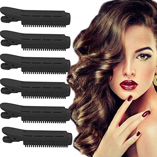 6 Pcs Volumizing Hair Root Clip Natural Fluffy Hair Curler Rollers Clips Volume Hair Naturally Fluffy Curly Hair Styling Tool Self Grip Volume Hair for Women No Damage and Heat-Free