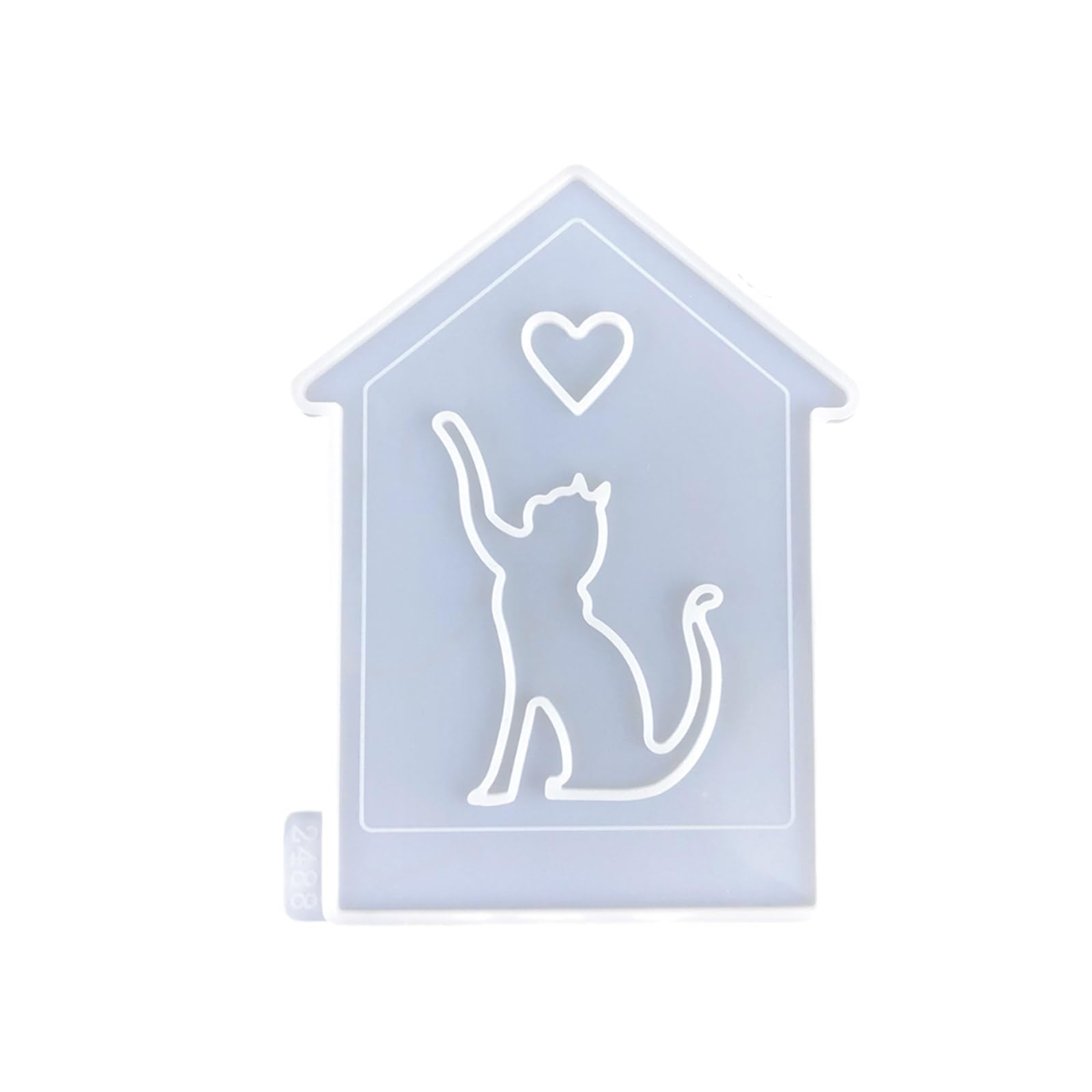 NEWFT Heart Shaped Candle Holder Silicone Mold 3D Candlestick Plaster Mold Gypsum Resin Home Decorations Valentines Day