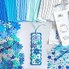 Winlyn 24 Sets Christmas Craft Kits Winter Crafts DIY 3D Christmas Snowflake Bookmarks Art Sets Snowflake Foam Stickers Arts and Crafts for Kids Party Favor Holiday Seasonal Home Classroom Activities #1