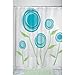 InterDesign Marigold Fabric Shower Curtain - 72" x 72", Blue/Green