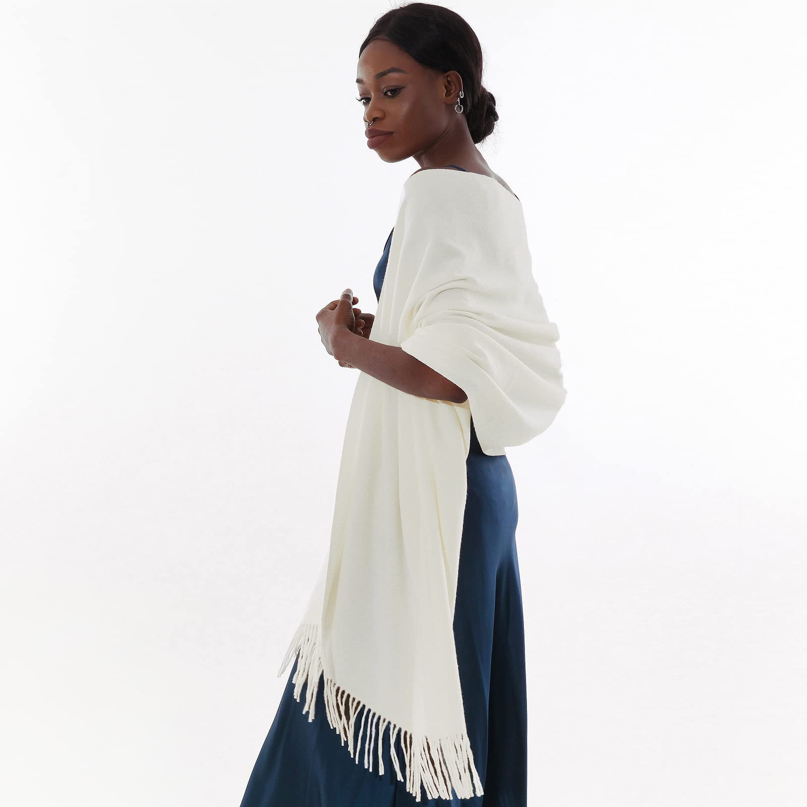 Sciarpa Pashmina Donna Invernale Scialle Sciarpe Elegante Cerimonia Grande Stole Foulard Scialle da Abito Sera
