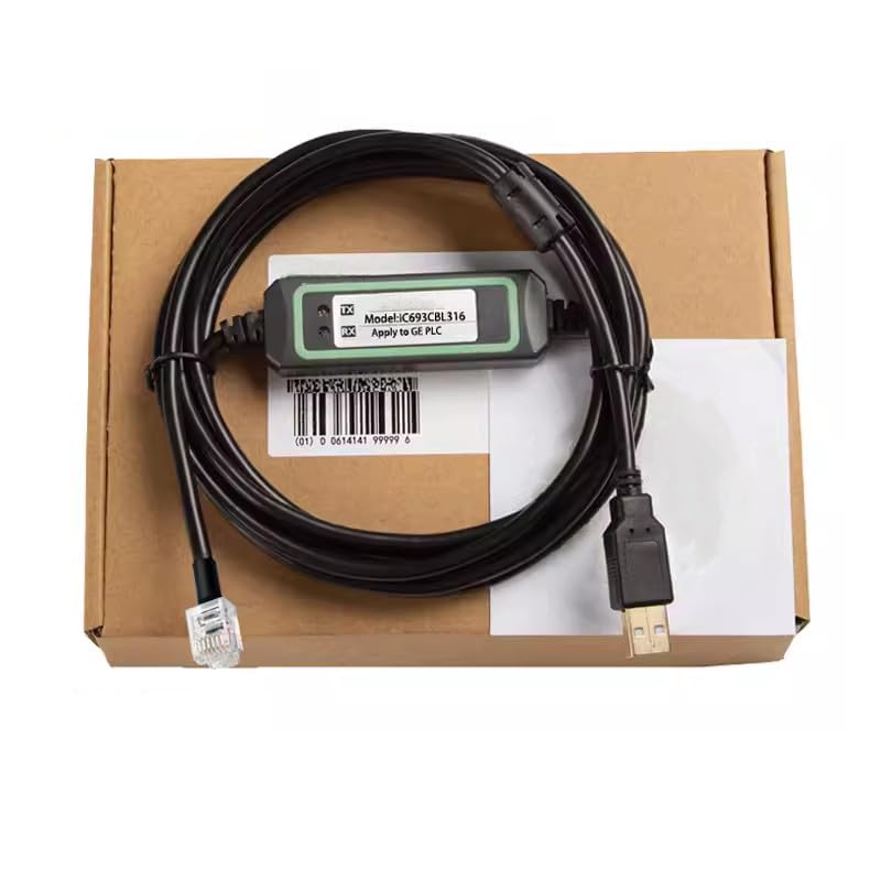 IC693CBL316 for CPE305 IC693CPU35X Series PLC Debugging Cable Programming Cable Data Cable Communication Stabilized Download Cable Gold-Plated Plug FT232RL Chip Stabilized Model 3 Meters