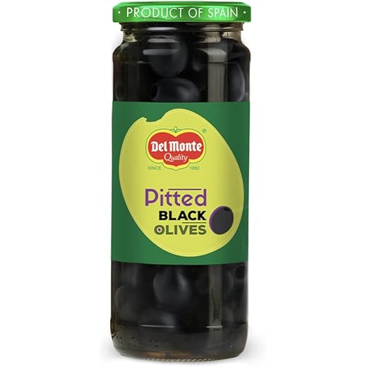 Del Monte Black Pitted Olives 450g
