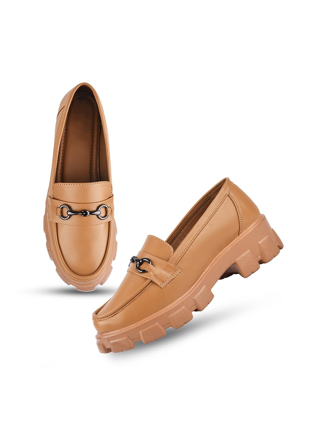 FROH FEET Women Casual Buckled Platform Lightweight Loafers Shoes, For Womens & Girls (B0CLXXYHJY) Amazon Price History, Amazon Price Tracker