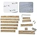 ZONEPACK Copper Brass Stamping Flexible Letters Numbers Alphabets Symbols Characters Molds CNC Engraving Molds for Hot Foil Stamping Machine (184 PCS Times New Roman)