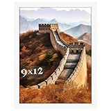 Picrit Marco de fotos de 9 x 12 pulgadas, color blanco