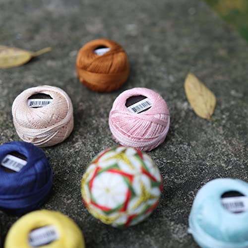Hilo de algodón para bordar Rhapsody Pearl Cotton tamaño 8 12 bolas miniatura 5