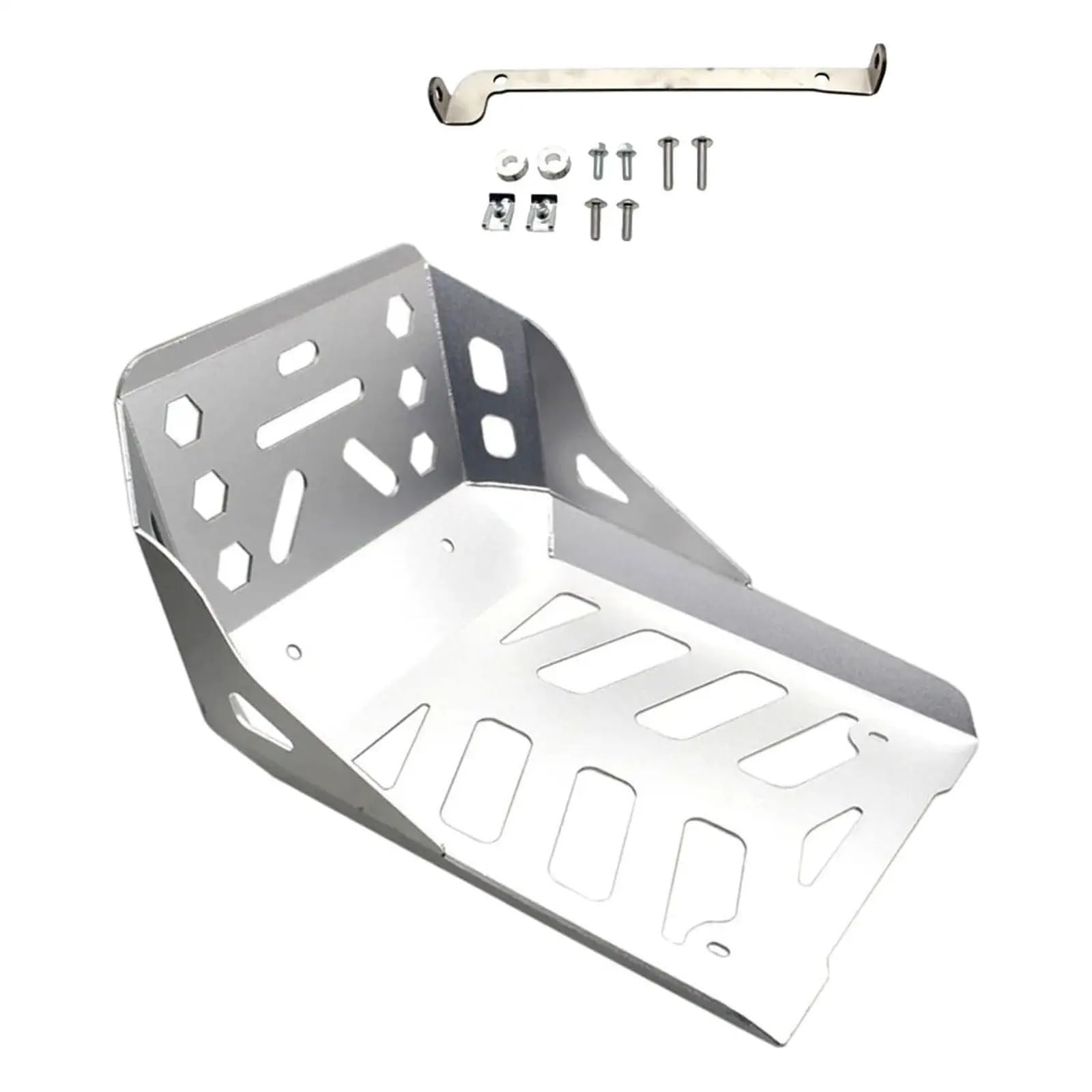 Silnik z płytą ślizgową Osłona podwozia osłona ochronna owiewki osłona Osłona Podwozia Motocykla(Silver)