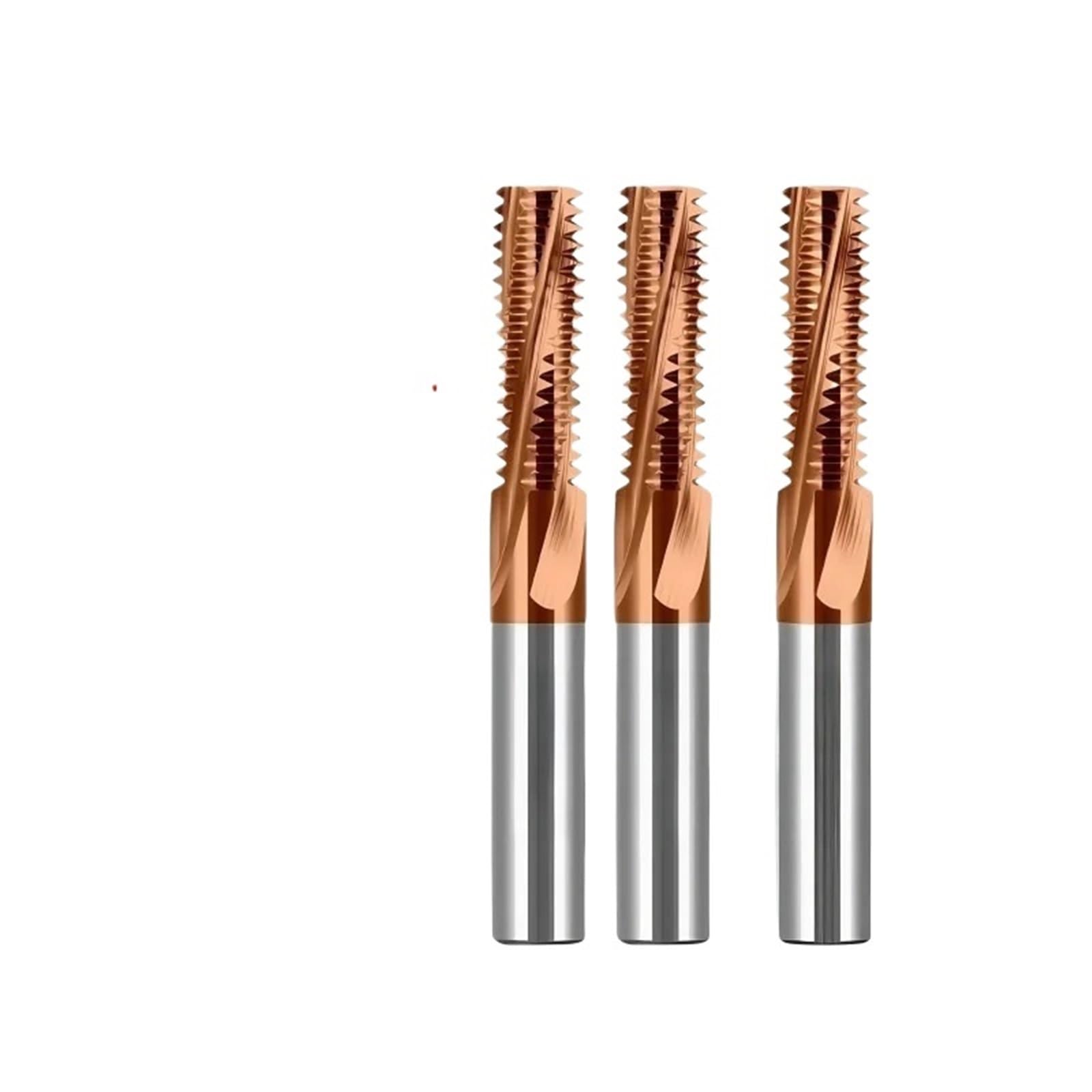 1 szt. Maszyna CNC Frezy z węglika spiekanego z węglika spiekanego UNC 10-24 12-24 1/4 3/8 UNF 10-32 12-28 (UNF1I2-20XD10X75L, do stali nierdzewnej_1 szt.)