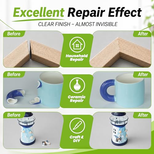 Image of Medium Super Glue Kit, 56.8 Gram (2oz) CA Glue with Anti-Clog Cap & Microtips for Woodworking, 3D Printing, Aquarium, Crafts, Plastic - Instant Cyanoacrylate Adhesive Repair Shoe, Ceramic, Glass