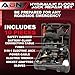 ABN 3-in-1 Electric 3-Ton Car Hydraulic Floor Jack, Tire Inflator Air Pressure Gauge, Impact Wrench Automotive Service