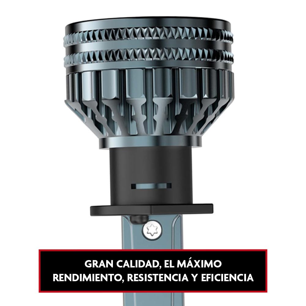 KRAWEHL - 2 Bombillas H1 LED, Luz Blanca, 12V-24V, Iluminación 360º, 4.400 Lumens, Compatible con Sistema Original Halógeno y Canbus, Bombilla para Coche, Camión o Moto, Luces de Cruce y Carretera