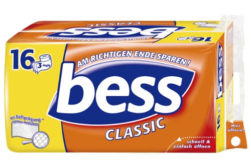 Preisvergleich Produktbild Bess Classic Toilettenpapier 3-lagig, 16 Rollen