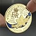 UK Queen Elizabeth II Happy 90th Birthday Anniversaire Commemorative Coins Remember Canada 2016 Coin (Gold)