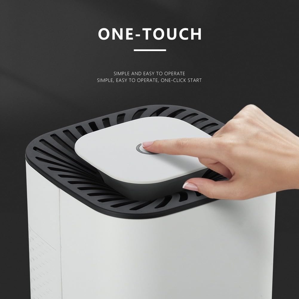 Deumidificatore compatto intelligente per stanze piccole, assorbe l'umidità silenzioso, con spegnimento automatico, per camera da letto, bagno, armadio, 5-20 m² (standard europeo)