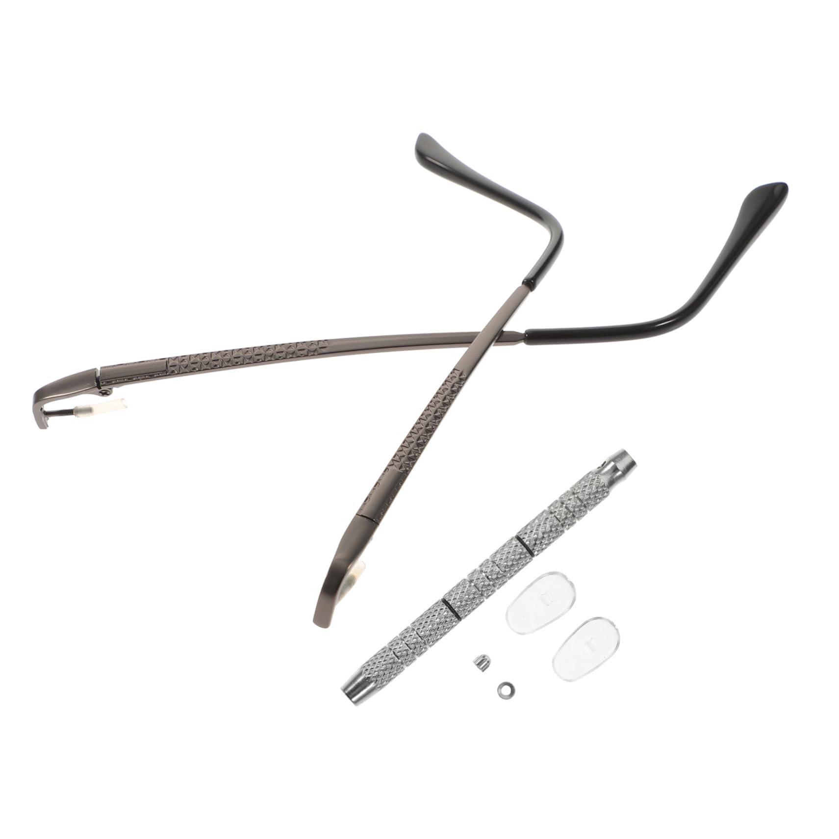 Healeved 3juegos Kit De Reparación De Gafas Brazos De Reemplazo y Almohadillas Nasales Incluye Destornillador Tornillos y Arandelas Para Gafas De Sol y Anteojos