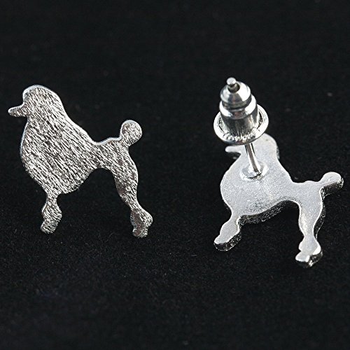 Silver Poodle Stud Earrings: Dog Earring Set For Dog Mom {Gift Ready In Jewelry Pouch} Cute Accessories #TOP5