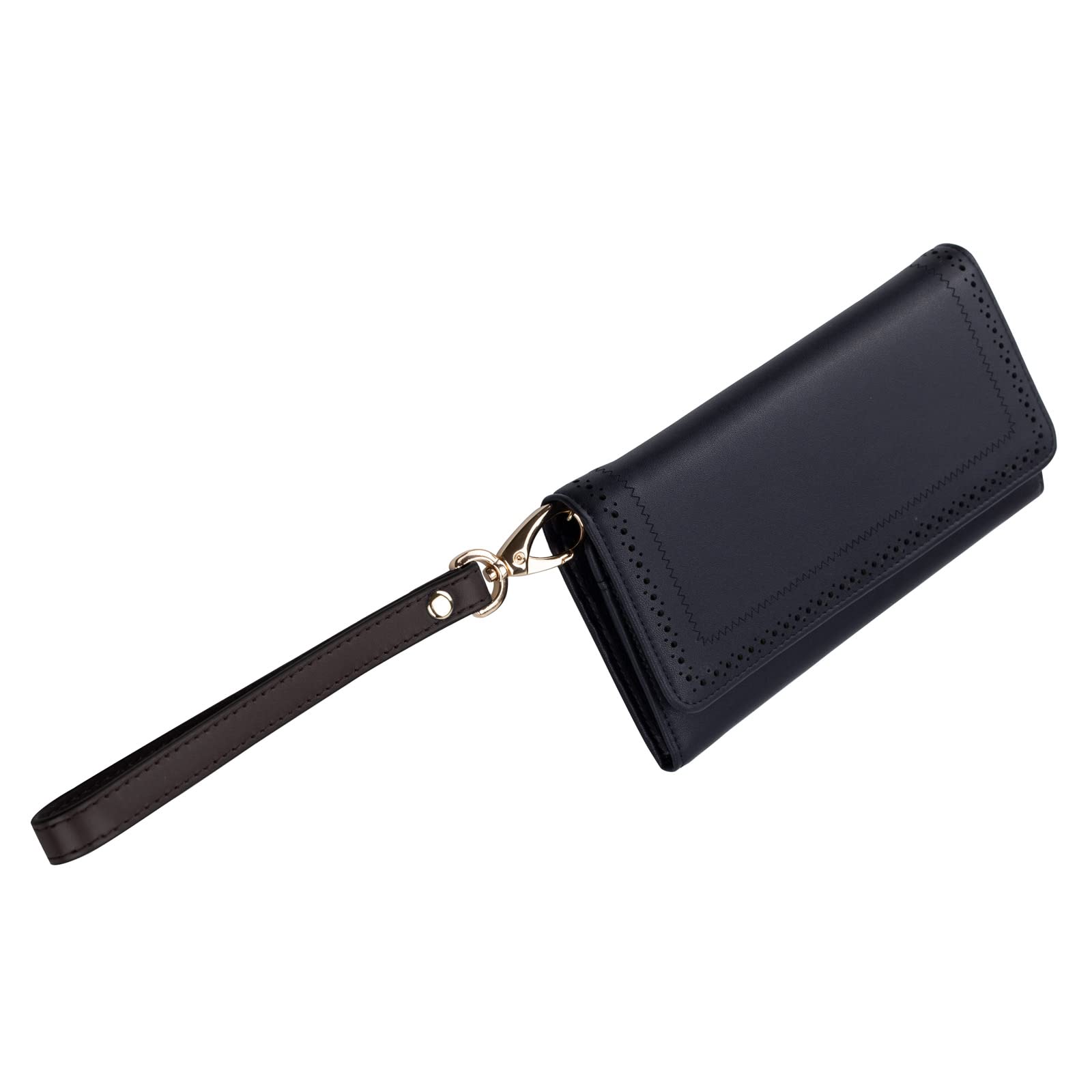 Allzedream Wristlet Strap Genuine Leather Replacement Clutch Purse Key Wrist Lanyard (Dark Coffee)