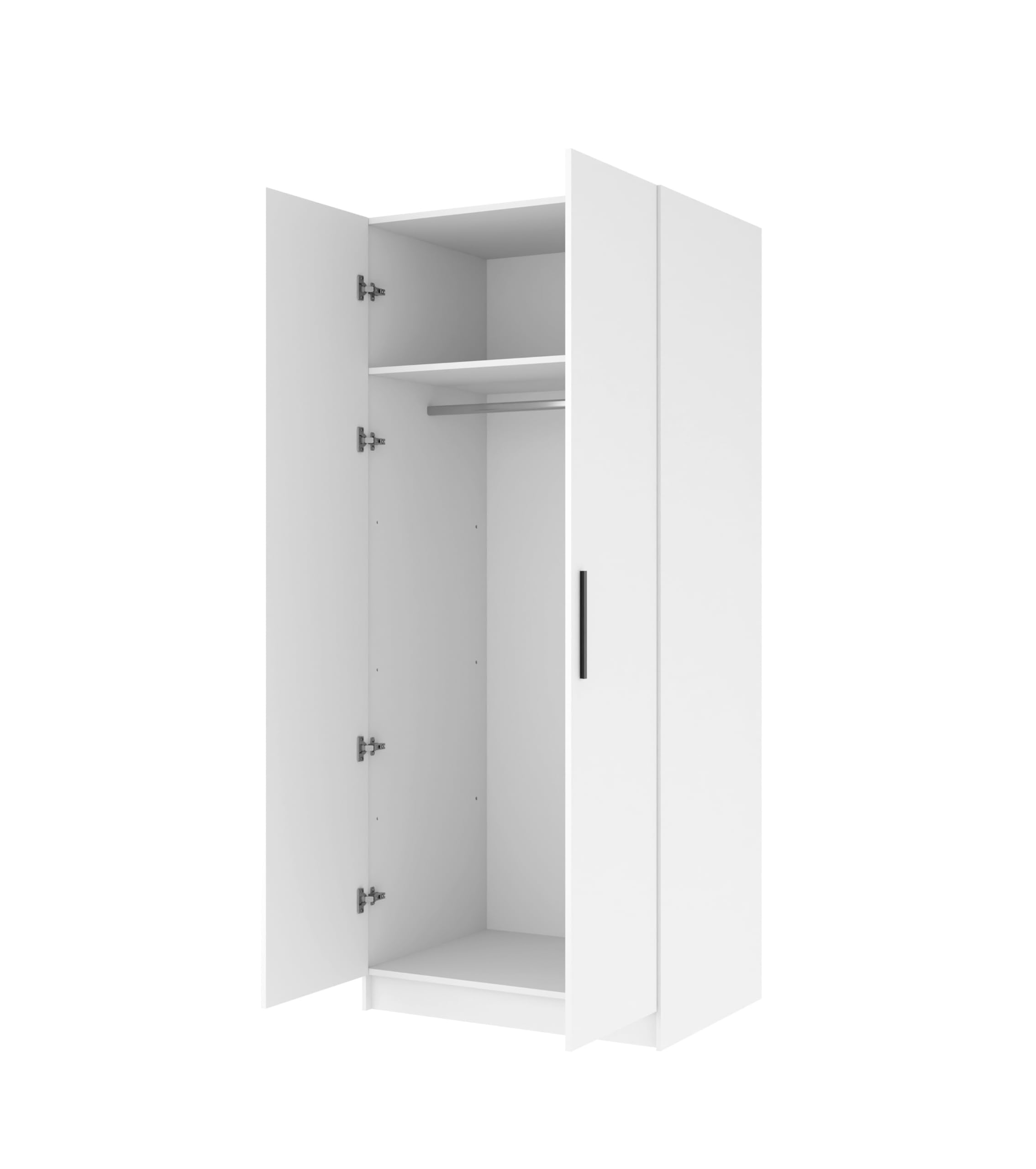 KIER FURNITURE Armoire Dressing Gold Noir/Style Ancien 78x205x52,5 cm