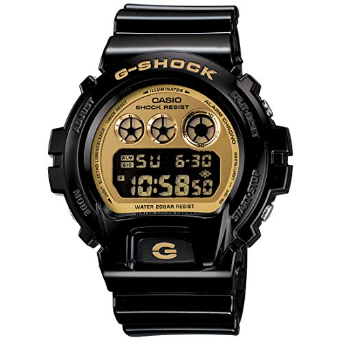 Casio G-Shock Chronograph Resin Strap Gold Mirror Dial Men's watch -  DW-6900CB-1