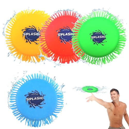 GXGM 4 Stück Frisbee,Wasserspielzeug Sommer,Frisbee Kinder,...