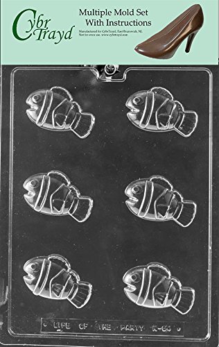 Clown Fish Chocolate Candy Mold - Nemo Shape PETG Plastic For Baking & Crafts