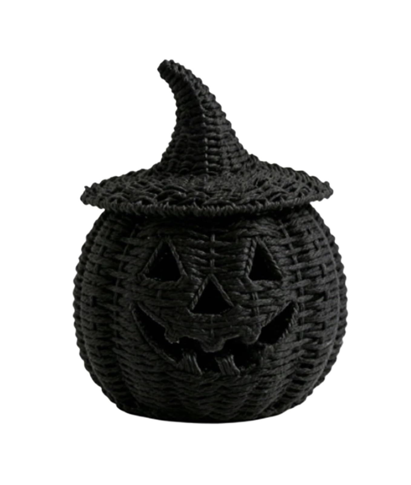 Wicker Pumpkin Lantern 1pcs Spooky Handmade Wicker Pumpkin Lantern