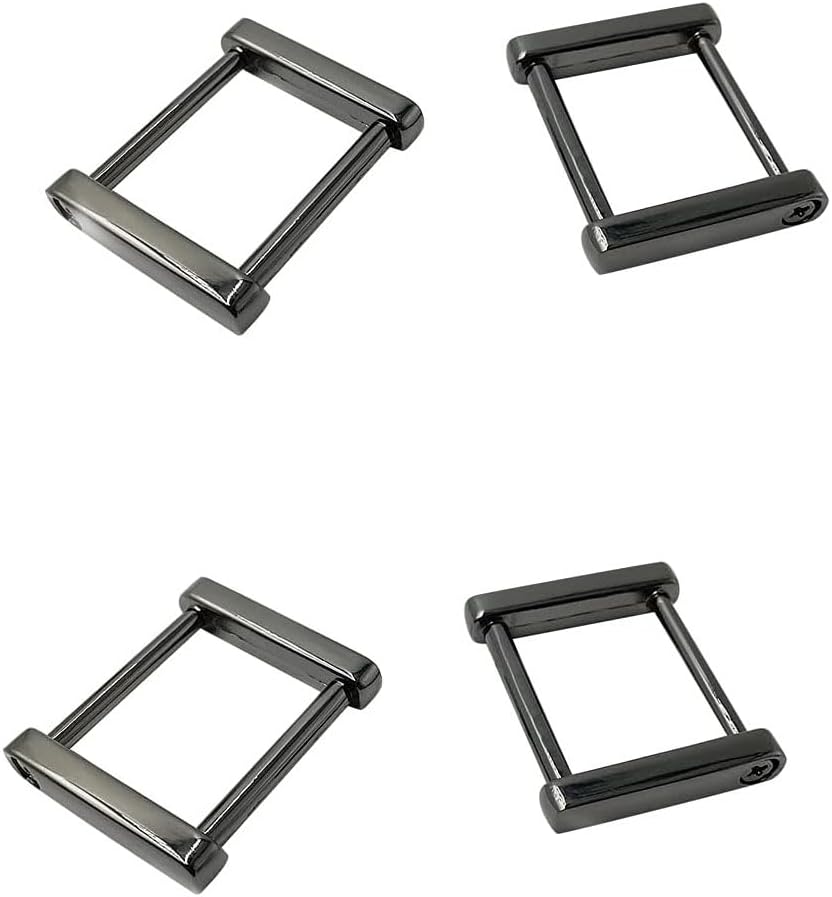 4Pcs Rectangle Screw Rings Buckle Strap Connector 3/4inch Bag Loop Purses Making
