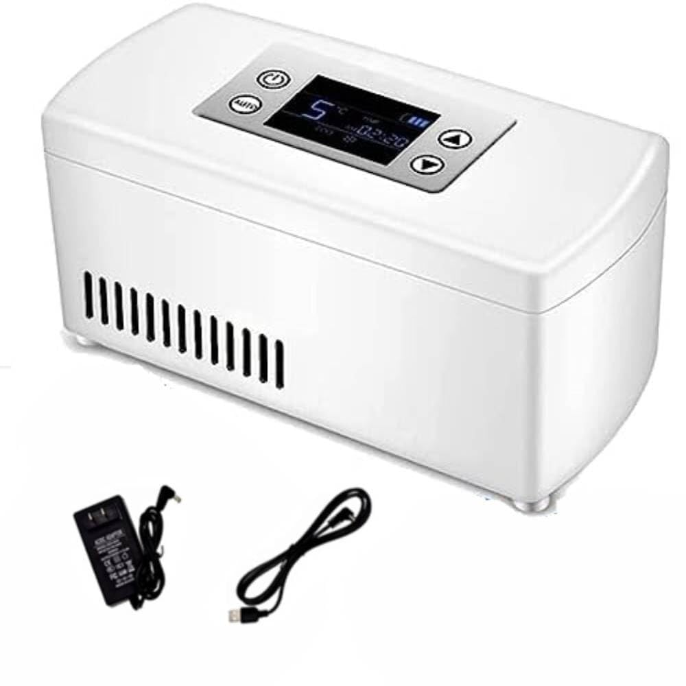Dispositivo di raffreddamento portatile dell'insulina 2-8°C Mini frigorifero medico 10H batteria (Dualbattery)