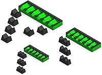Vista 20 de MagAttach Organizadores de Extensión de Dados (1/2", Negro/Negro)